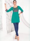 Cotton Short Kurti 1 Piece -Ajrak Pattern (Size- XXXL)