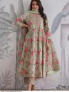 Elegant Floral Anarkali Suit Set -Readymade 3 Pcs Suit -Size(XL)